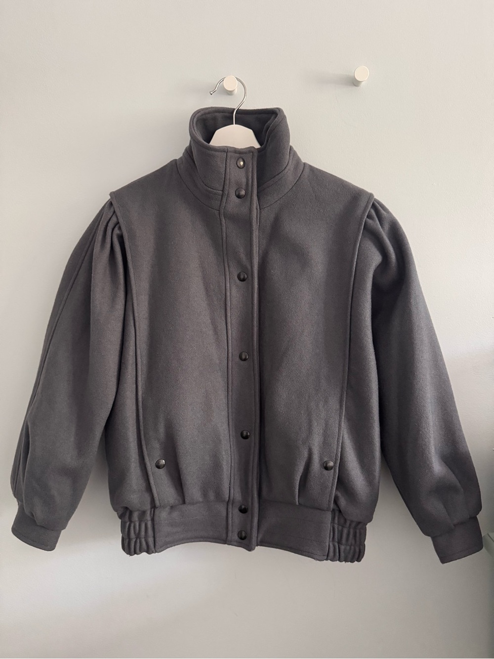 Vintage 80s St. Germain des Prés Wool Bomber Jacket